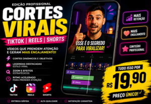 Eu vou transformar seus vídeos em cortes virais.
