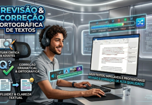 Eu vou Fazer revisão e correção ortográfica de textos