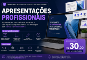 Eu vou criar uma apresentação profissional.