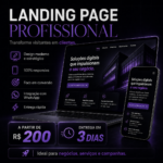 Eu vou criar uma landing page profissional e responsiva