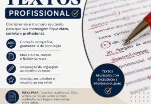 Eu vou revisar completamente o seu texto