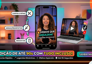 Eu vou fazer edição de vídeos para suas redes