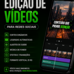 Eu vou editar seu vídeo para TikTok, Reels e Shorts