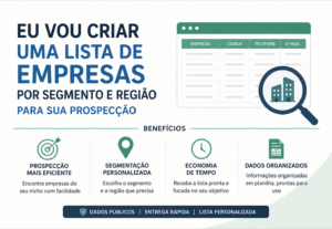 Eu vou criar uma lista de empresas para você prospectar
