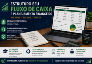Eu vou estruturar seu Fluxo de Caixa e Planejamento Financei...