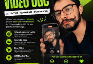 Eu vou fazer Criação de Vídeo UGC