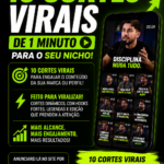 Eu vou criar 10 cortes virais que engajam seu conteúdo