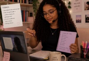 Eu vou Ler manuscritos e dar a minha opinião e suporte