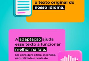 Eu vou traduzir e/ou adaptar textos ou músicas para você
