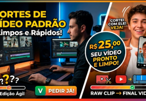 Eu vou efetuar cortes de vídeo de alto engajamento