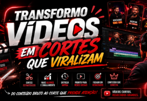 Eu vou Transformar vídeos em cortes que viralizam.