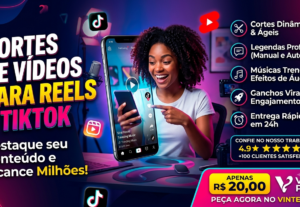 Eu vou Editar Vídeos em Cortes Dinâmicos para Reels TikTok