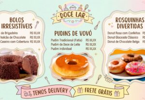 Eu vou fazer um cardápio personalizado para você
