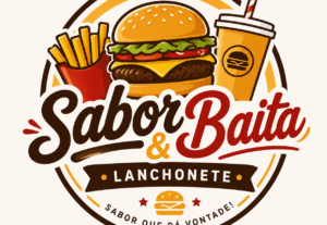 Eu vou fazer a logo e o menu do seu restaurante/lanchonete