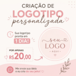 Eu vou Criar sua logotipo em 1 dia