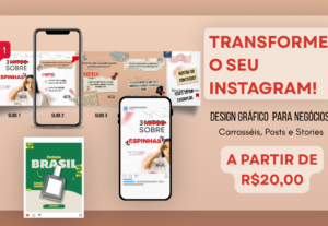 Eu vou criar artes e carrosséis para a sua empresa