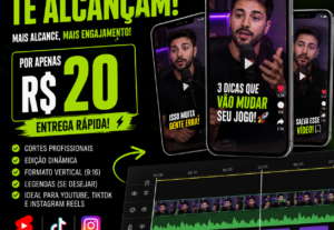 Eu vou criar cortes do seu vídeo que te alcance e engajament...