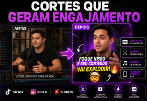 Eu vou fazer cortes de seus videos que geram engajamento