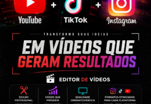 Eu vou Fazer cortes e edito videos para você pode postar