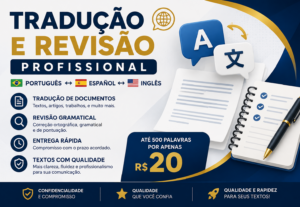 Eu vou traduzir e revisar textos