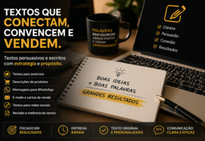 Eu vou Criar textos que prende a atenção do seu público