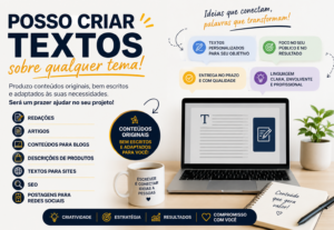 Eu vou criar qualquer redação sobre qualquer tema