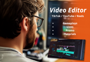 Eu vou editar seu vídeo de 30min pra o youtube