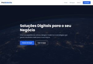 Eu vou impulsionar seu negócio com um site.