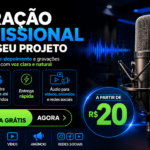 Eu vou fazer uma narração para o seu serviço