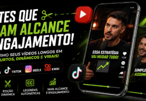 Eu vou criar cortes do seu vídeo que vai gerar engajamento