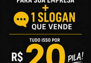 Eu vou Criar 10 nomes e 1 slogan para sua empresa