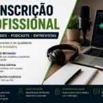 Eu vou transcrever áudios e vídeos em português com precisão