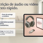 Eu vou transcrever áudio ou vídeo para texto rápido