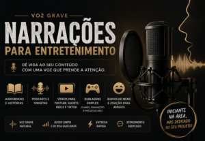 Eu vou fazer uma narração ou áudios para zoar seus amigos.