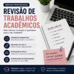 Eu vou revisar, corrigir e formatar seu trabalho