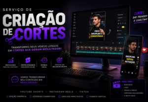 Eu vou criar cortes do seu Vídeo