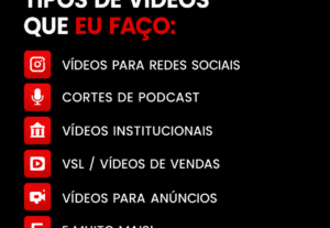 Eu vou fazer Edições de vídeo para suas redes sociais