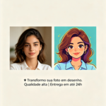 Eu vou Transformar sua foto em desenho ou cartoon
