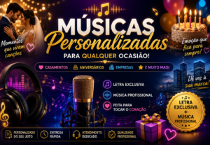 Eu vou criar uma música personalizada para qualquer ocasião