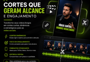 Eu vou criar cortes dos seus videos