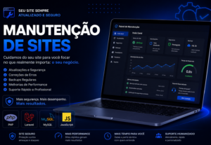 Eu vou deixar seu site moderno e otimizado