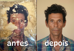 Eu vou restaurar a sua foto estragada