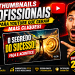 Eu vou criar miniaturas incríveis para YouTube