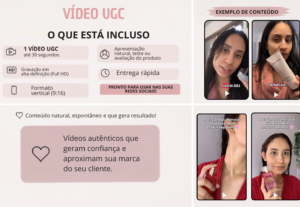 Eu vou gravar um vídeo natural para o seu produto ou marca