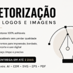 Eu vou realizar vetorização profissional de logos