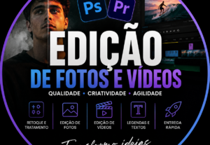 Eu vou Fazer Edição de fotos e vídeos com qualidade.