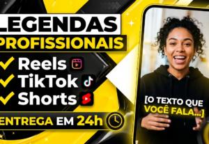 Eu vou adicionar legendas profissionais ao seu vídeo curto