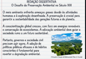 Eu vou Criar uma redação, tradução de texto