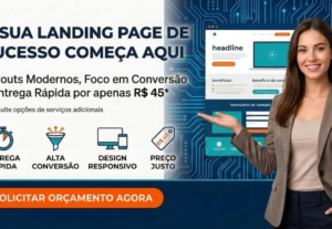 Eu vou criar sua Landing Page para deploy em até 2 dias