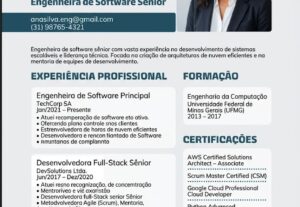 Eu vou fazer seu currículo especializado.